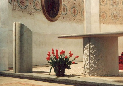 Nemotice, St. Wenceslau-church - Mensa, Ambon, Sedes