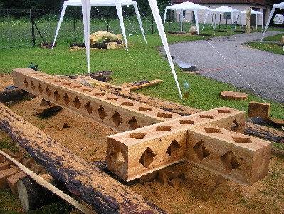 Sympozium Plesná 2005 - Větrný kříž, modřín, 590cm