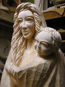 Panna Marie Milokošť - lípa, 142cm, 2005