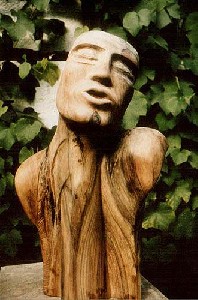 Prorok - 1987, ořech, 65cm