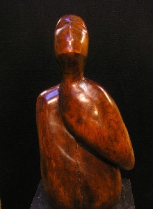 Embryon II (pohled na hvězdy) - lípa, 2010, 68cm