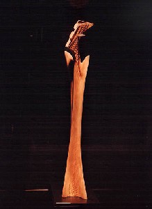 Die Schlange - 1998, Nussbaum, 120 cm 