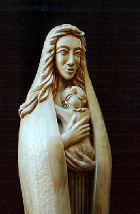 Der schlafende Gott - 2001, Linde, 140 cm 