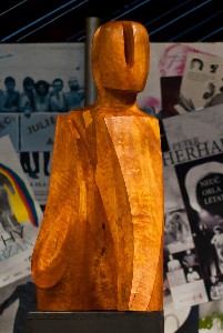 Kráčející muž (prorok) - lípa, 95cm, 2014