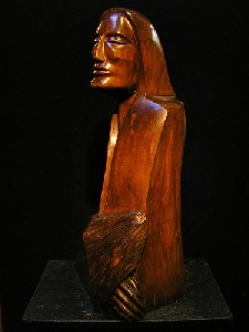 Mystik - sv. Josef Benoit Labre -  2004, lípa, 75 cm 